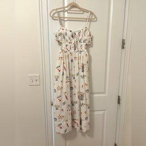 Madewell x Lisa Says Gah Grecian Print dress